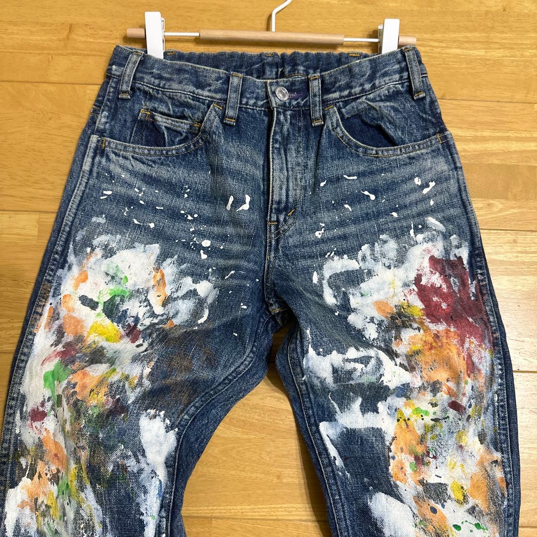 DENIM&DUNGAREE デニムダンガリー ペンキ飛ばしデニム