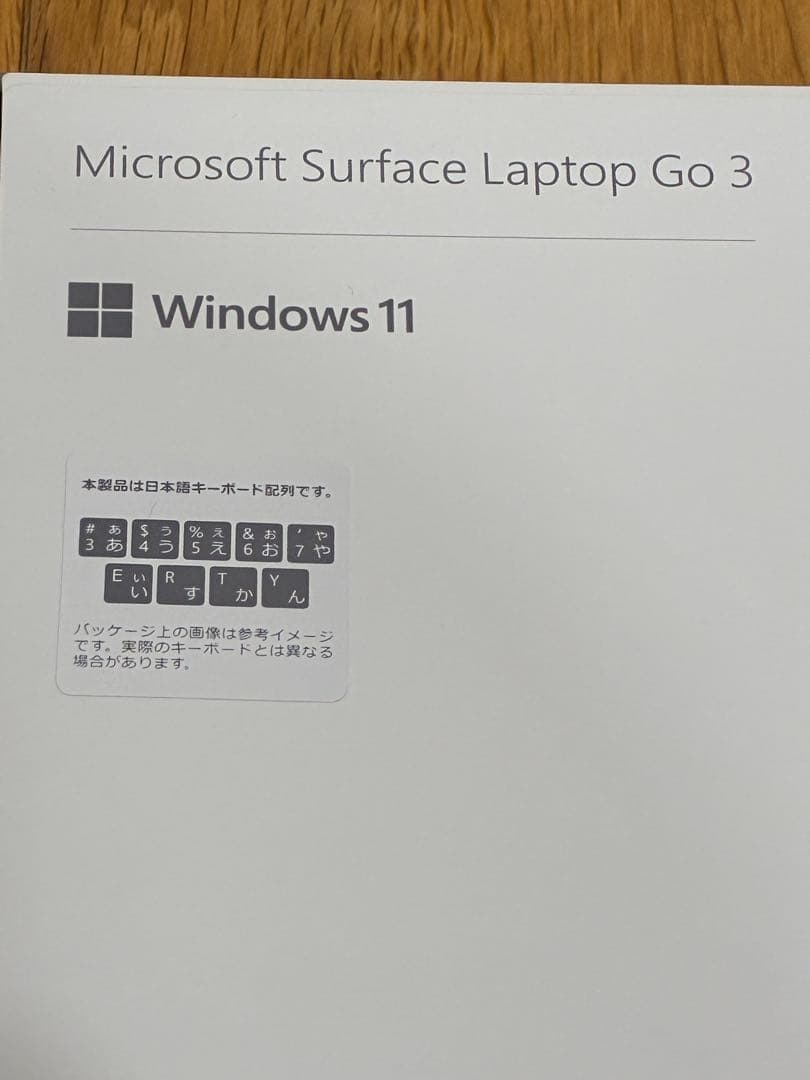 Surface Laptop Go3 / 128GB / 4月末購入