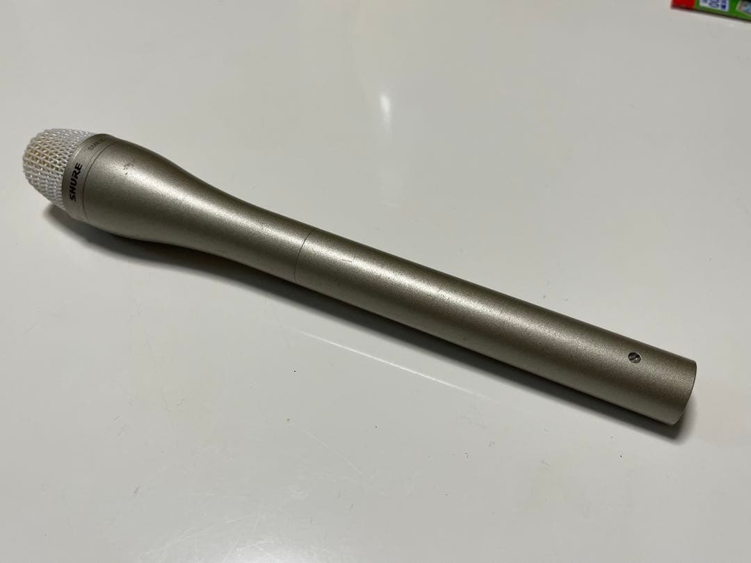 SHURE SM63Lインタビュー用ダイナミックマイク 風防とポーチ付き