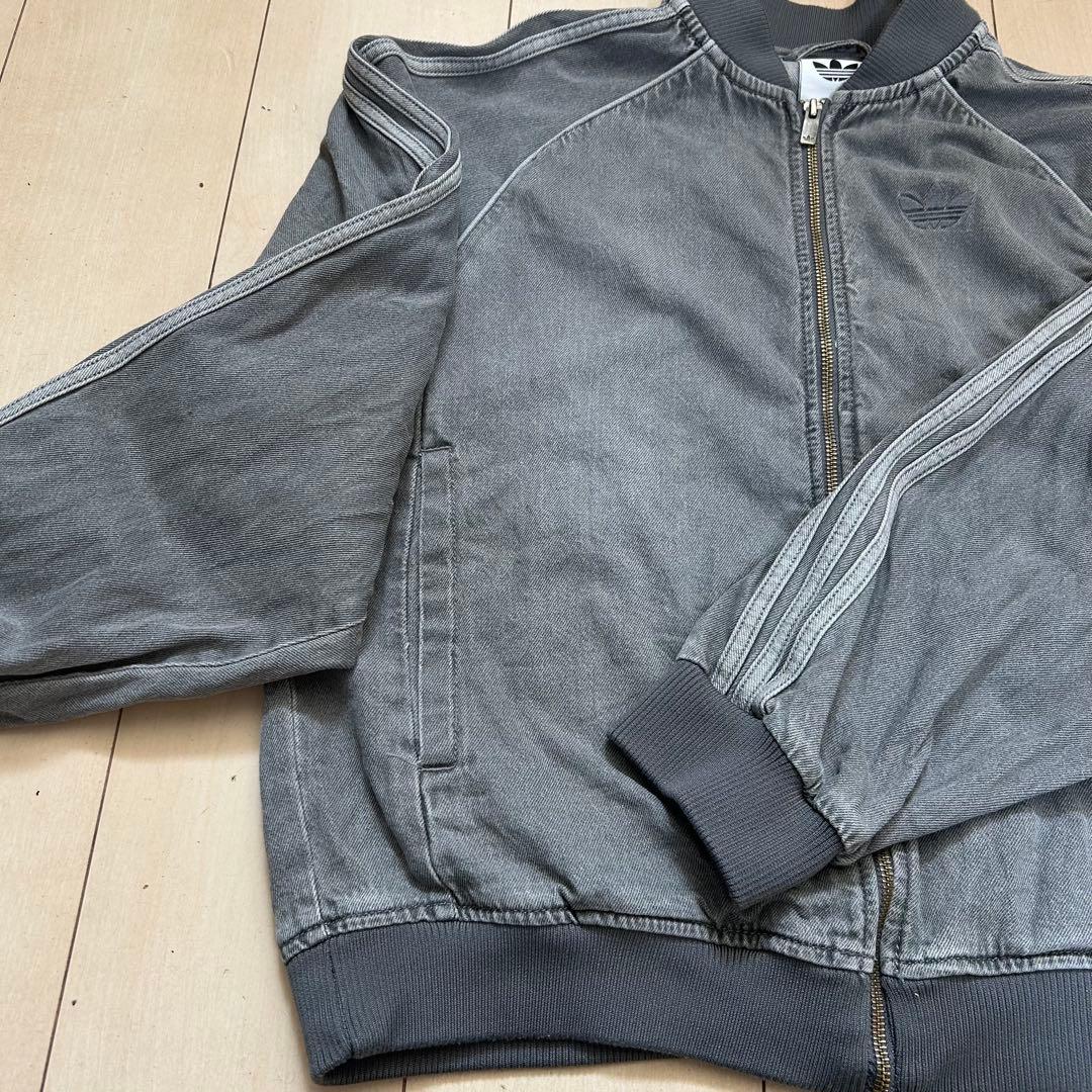 ア*郎様 Adidas Originals デニムトラックジャケット　グレー　X