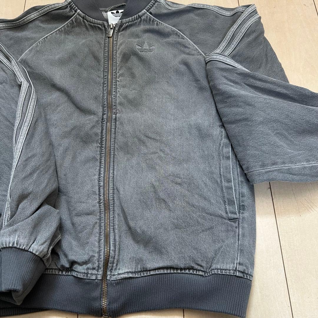 ア*郎様 Adidas Originals デニムトラックジャケット　グレー　X