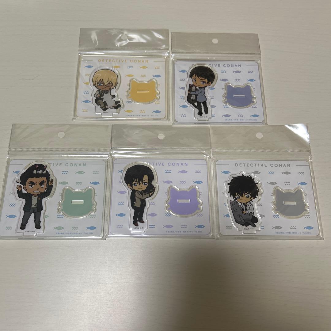 名探偵コナン アクリルスタンド デフォルメねこ アクスタ 安室 諸伏 松田 萩原