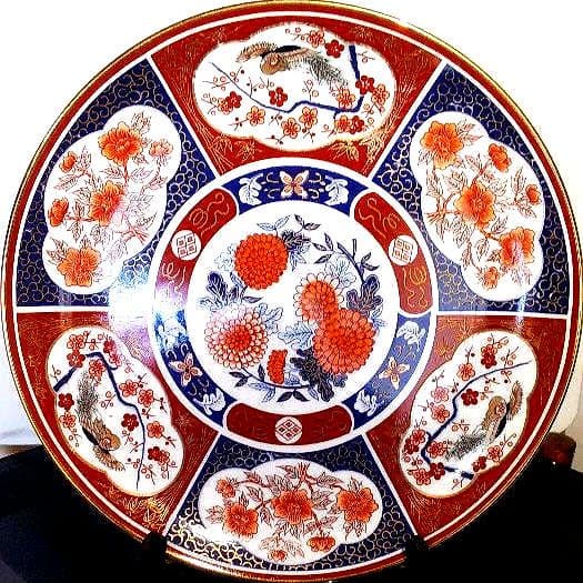 伊万里　有田焼　秀峰作　美術品　骨董品　直径約36cm