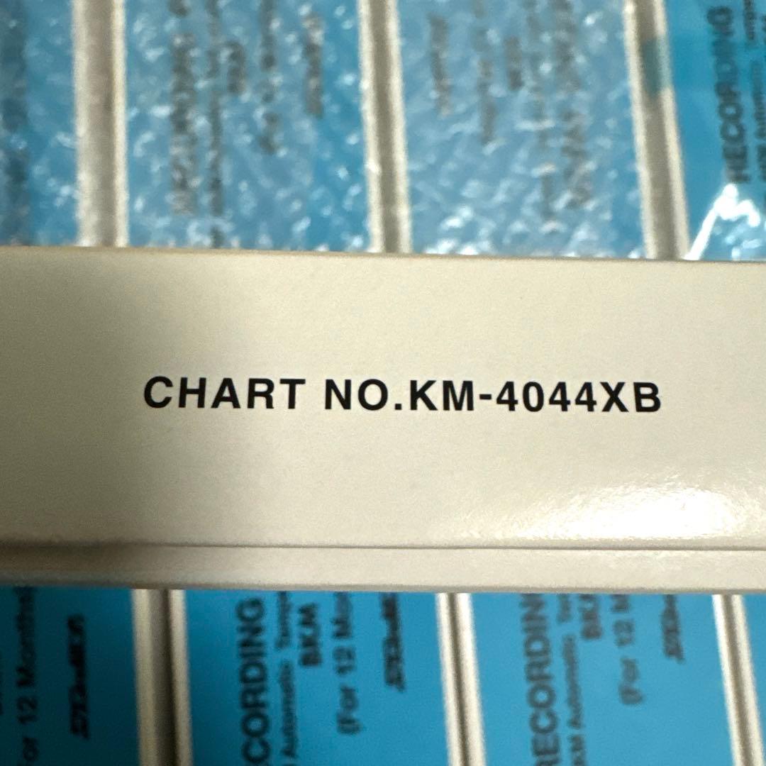 AKM自動温度記録計 記録用紙 BKM-4044X 9箱セット箱（1箱12冊入）