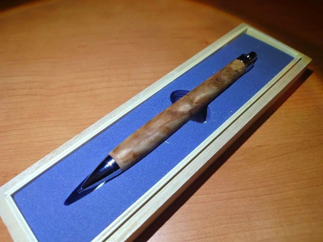 木軸ペン工房金杢犀　杉　縮杢　シャープペンシル　0.5