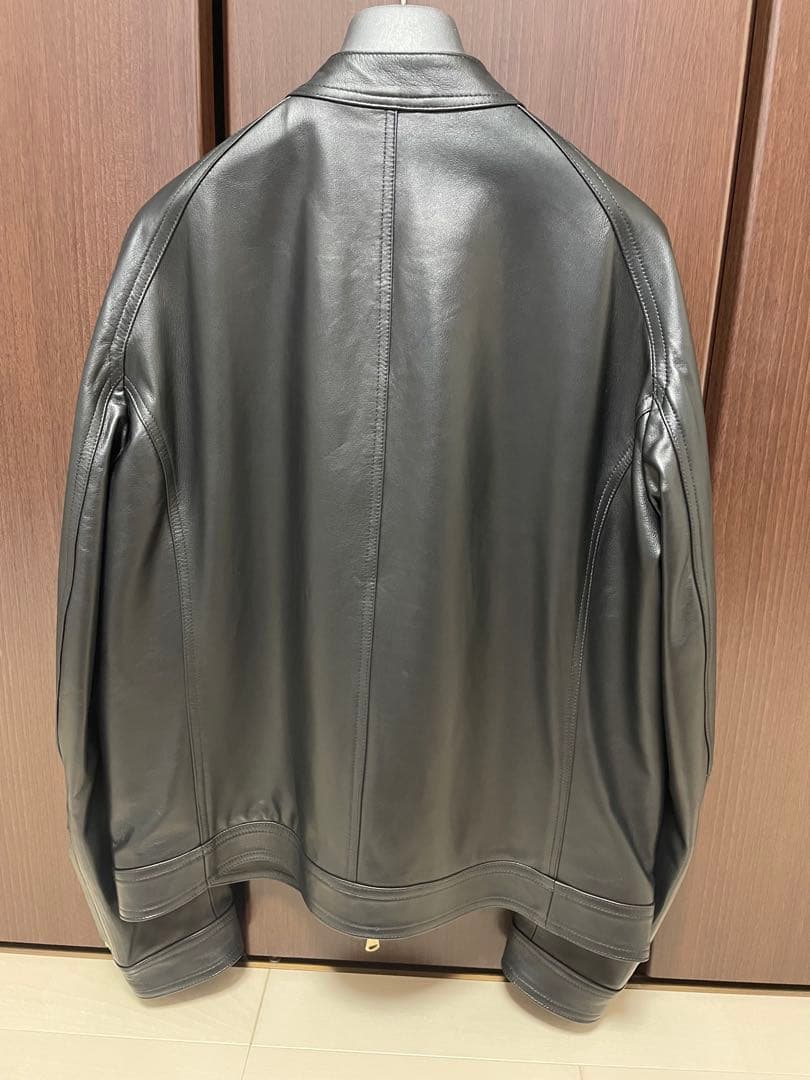 【新品未使用】EMMETI/MASSIMO BR別注シングルライダース 50 黒