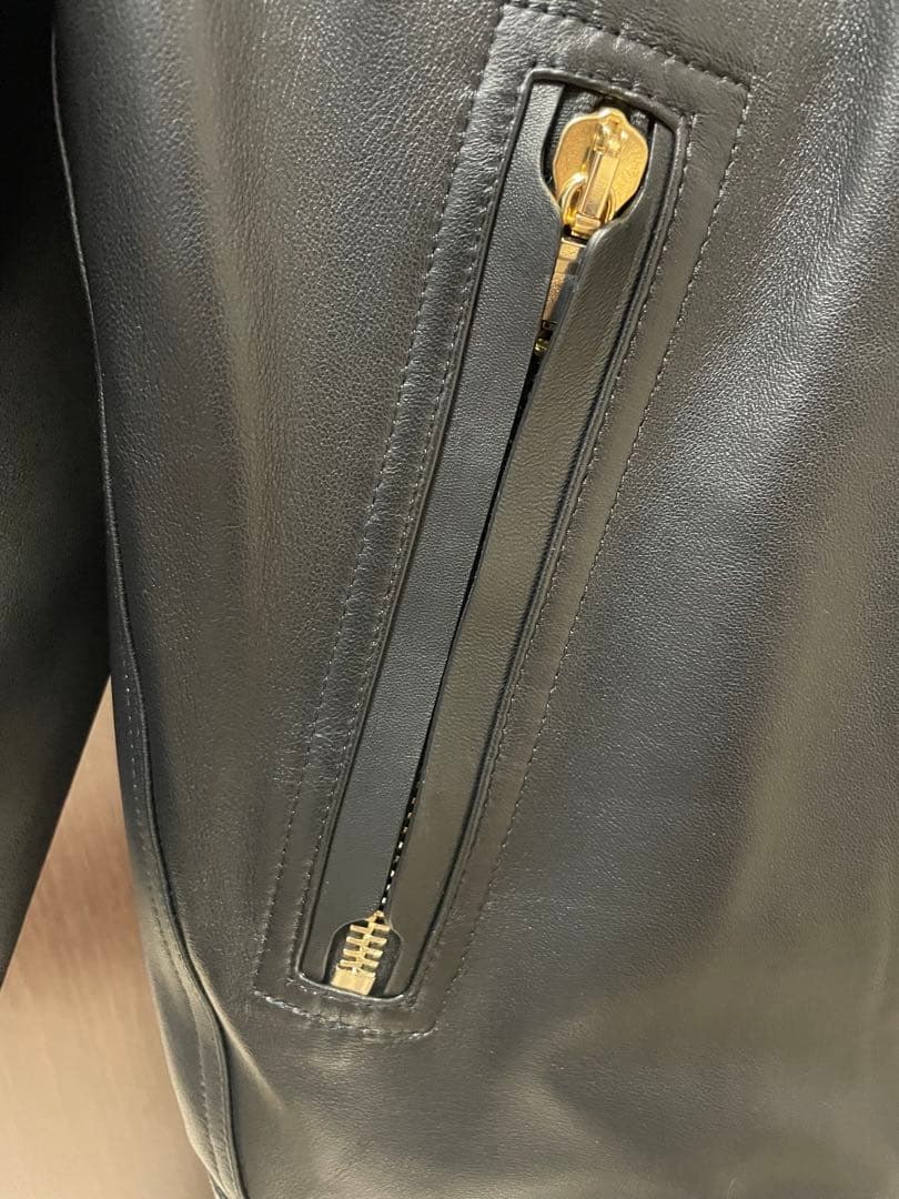 【新品未使用】EMMETI/MASSIMO BR別注シングルライダース 50 黒