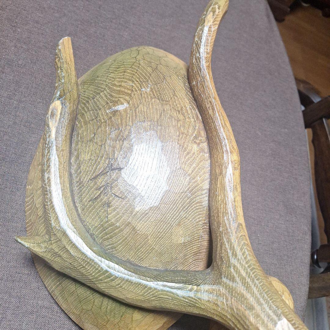 手彫り葉型木製ボウル(賀上隼敬作