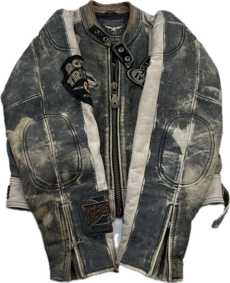 GOOD-FIGHT シングルライダースジャケット 革ジャン 牛革