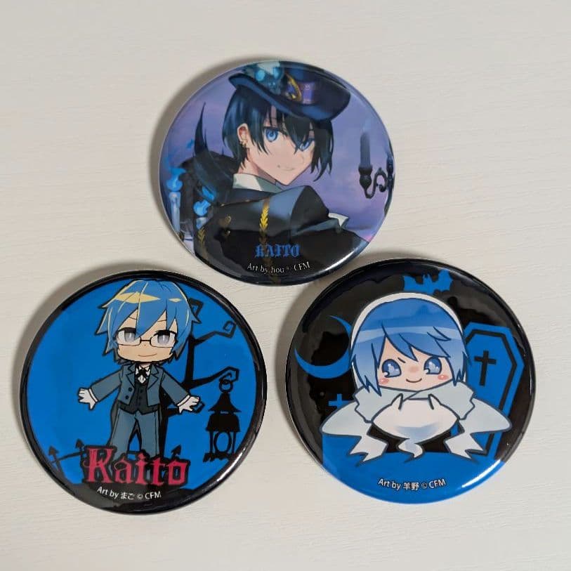 KAITO 缶バッジ Halloween Mad Tea Party 初音ミク