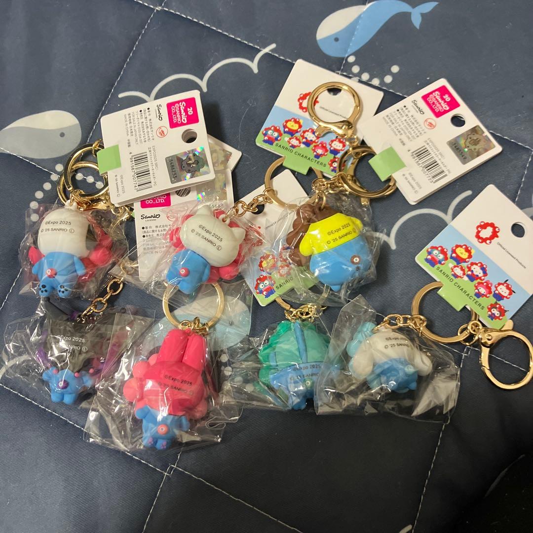 サンリオ ミャクミャク パステルカラーキーホルダー 7点コンプリート