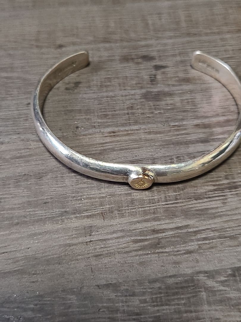 シンプル アリゾナフリーダム シルバーバングル SILVER925 18k