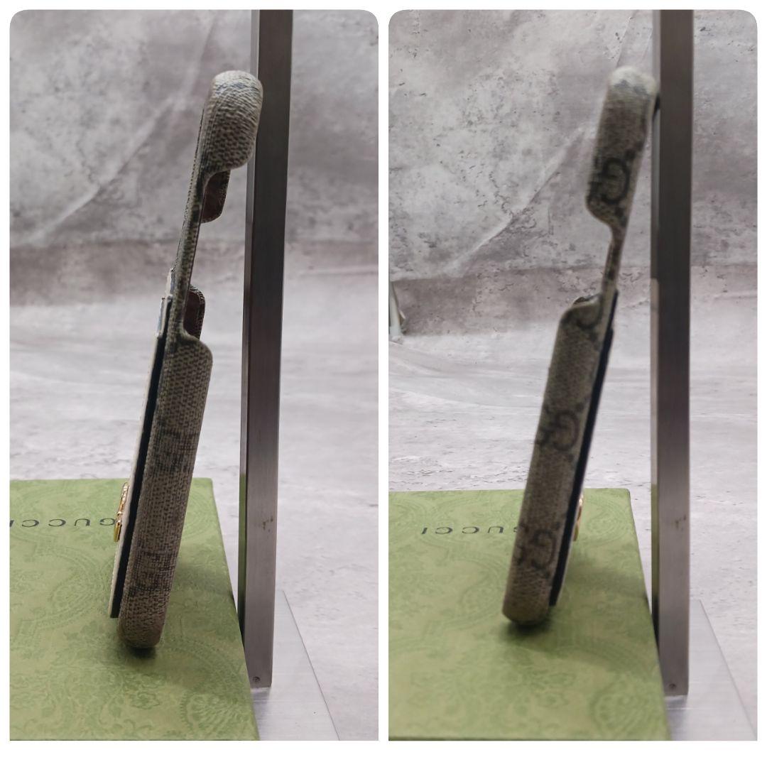 ✨未使用級✨ グッチ iPhone12 Pro ケース　GGスプリーム 金ロゴ