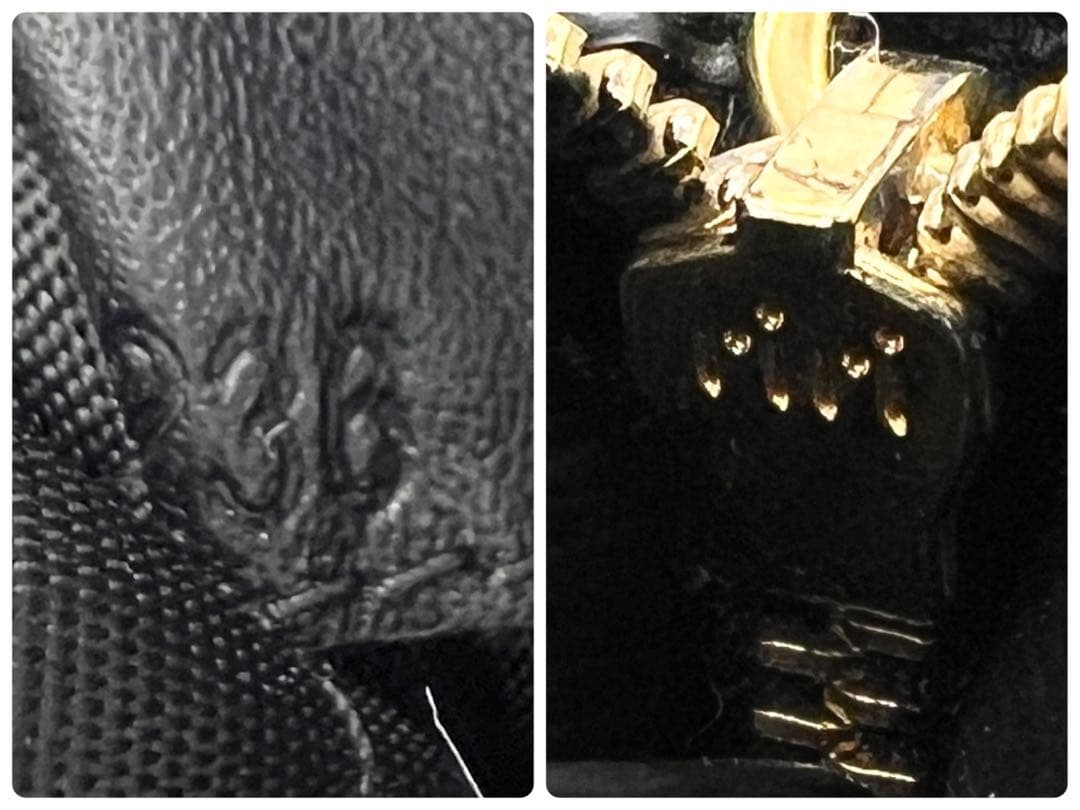 【希少美品✨】 プラダ 二つ折り財布 ヴィッテロムーブ L字ジップ ブラック 黒