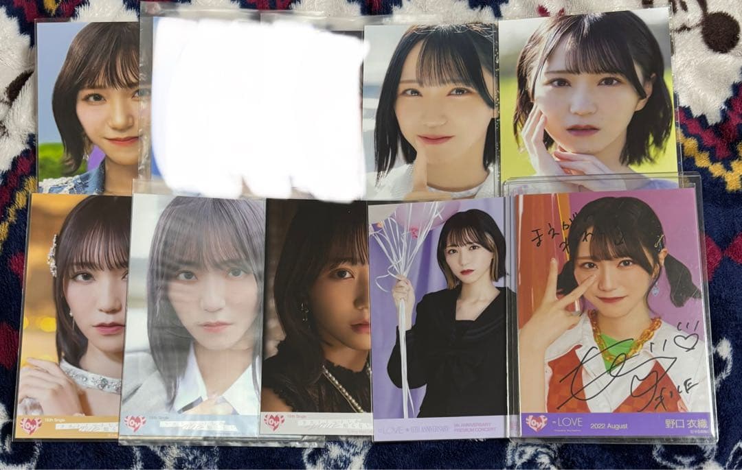 イコラブ 野口衣織 まとめ売り 生写真 直筆