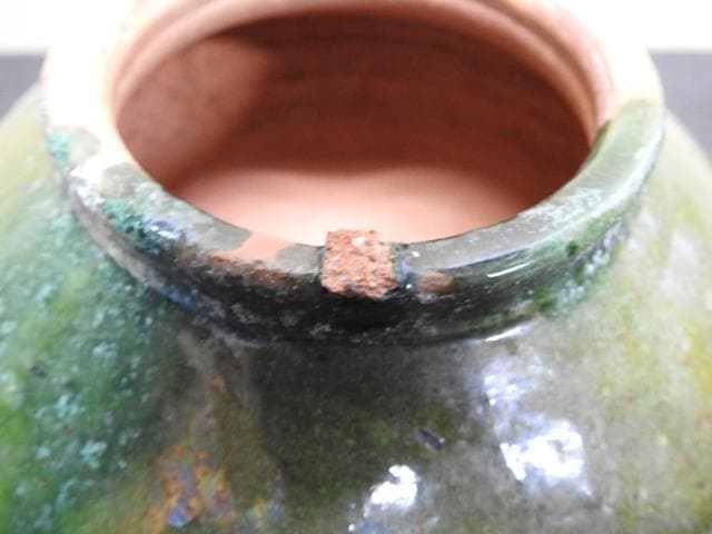 漢　緑釉　壺　MA324