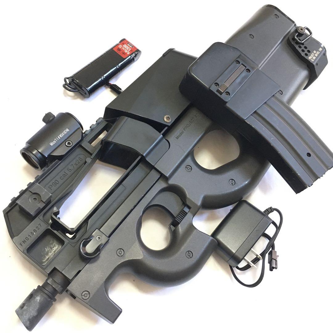【動作快調!!】 東京マルイ 電動ガン P90 サバゲー セット!!!!
