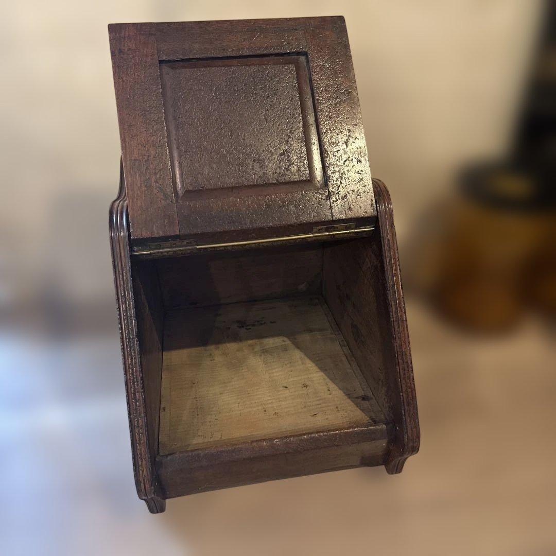 アンティーク 木製 彫刻 収納ボックス