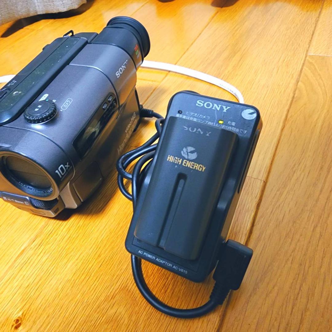【動作確認済】SONY Hi8 高画質 ビデオカメラ CCD-TR3 セット