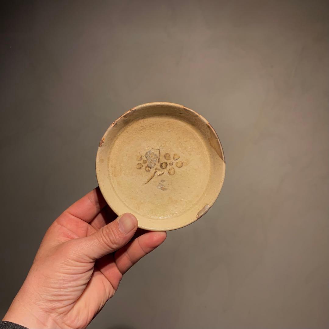 美濃 美濃型紙絵付け 小皿 平盃 酒器 古美術 古道具 アンティーク