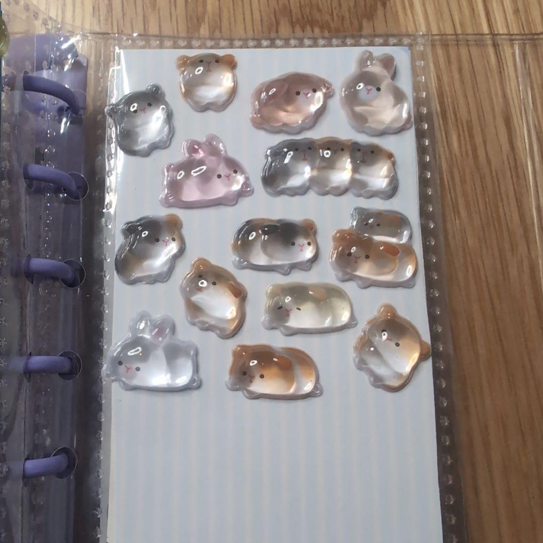 正規品 ボンボン プチ ミニ ウォーター デニム コットン おはじき シール帳