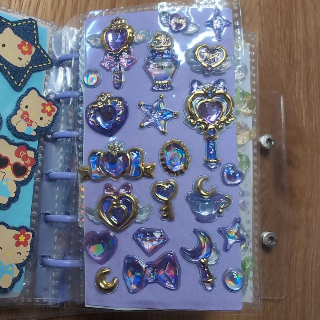 正規品 ボンボン プチ ミニ ウォーター デニム コットン おはじき シール帳