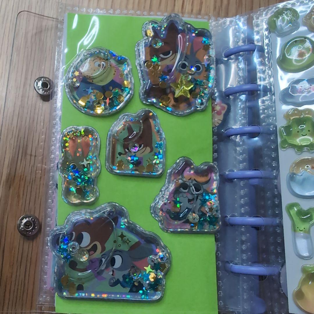 正規品 ボンボン プチ ミニ ウォーター デニム コットン おはじき シール帳