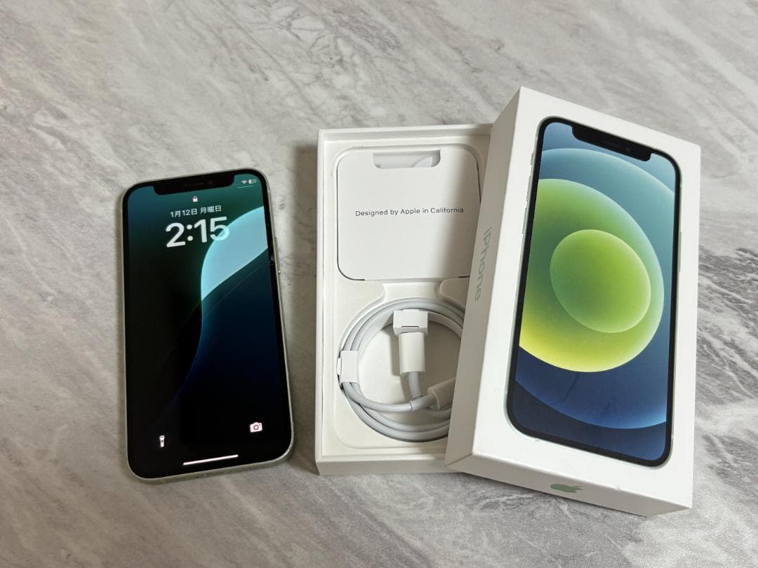 iPhone12 mini グリーン 128GB SIMフリー 画面割れあり