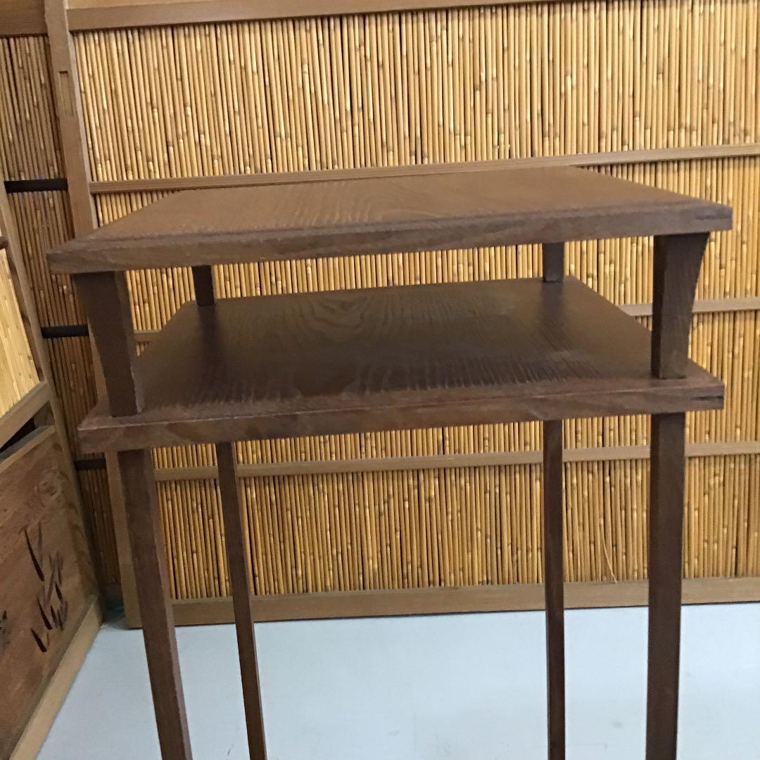 茶道具 棚 桑小卓 縦約275ミリ 横約275ミリ高約520ミリＮ31TKT