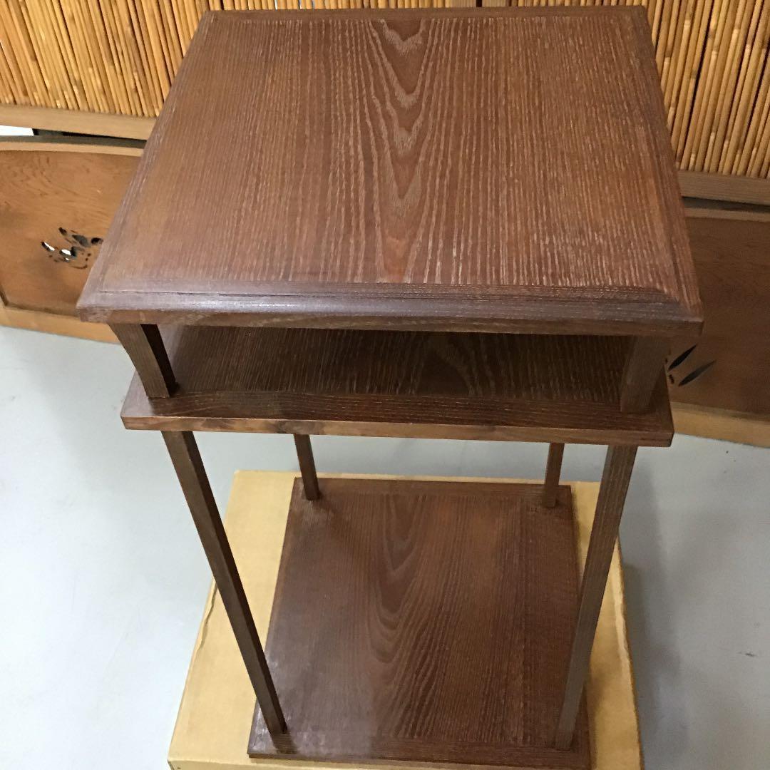 茶道具 棚 桑小卓 縦約275ミリ 横約275ミリ高約520ミリＮ31TKT