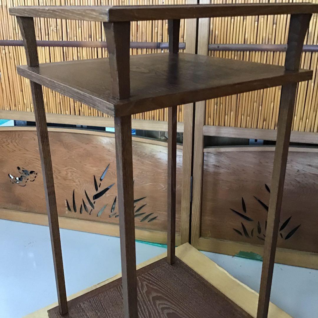 茶道具 棚 桑小卓 縦約275ミリ 横約275ミリ高約520ミリＮ31TKT