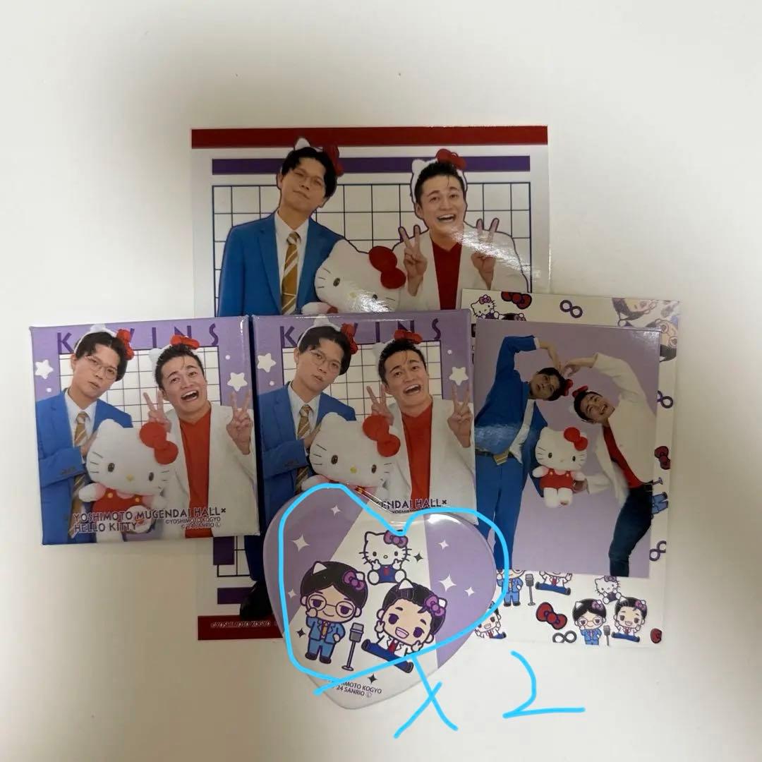 ケビンス ハート スクエアカンバッジ インスタントフォト風ブロマイド