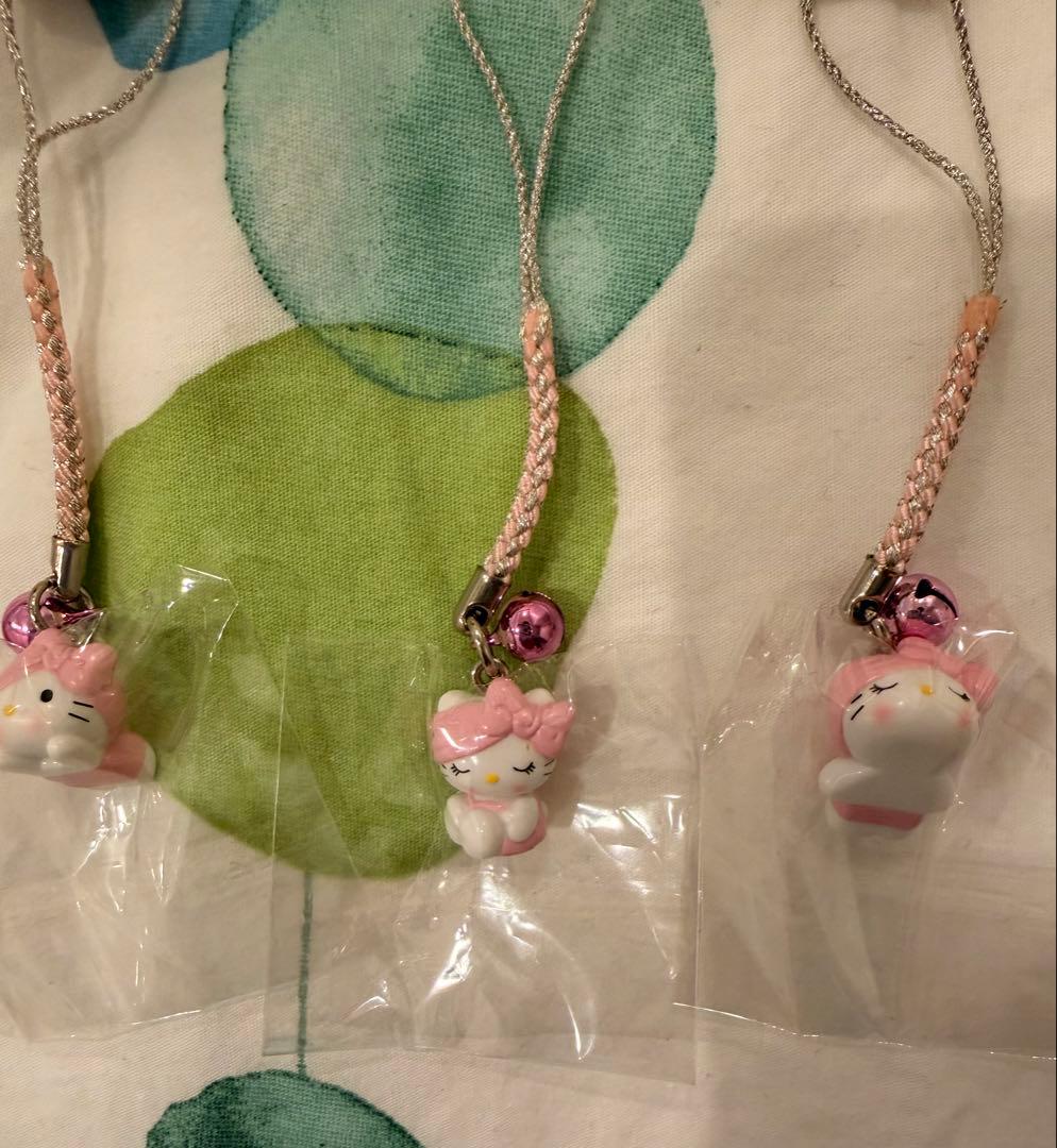 d*3様 【新品未開封】ハローキティ バスタイム お風呂 根付 ストラップ 5点