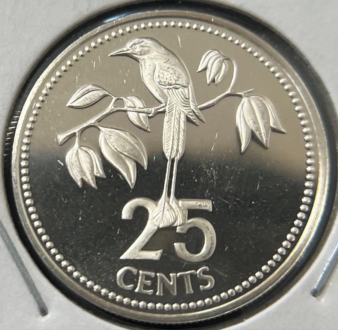 ベリーズ　1ドル〜1セントプルーフ銀貨　1975年　6枚まとめ