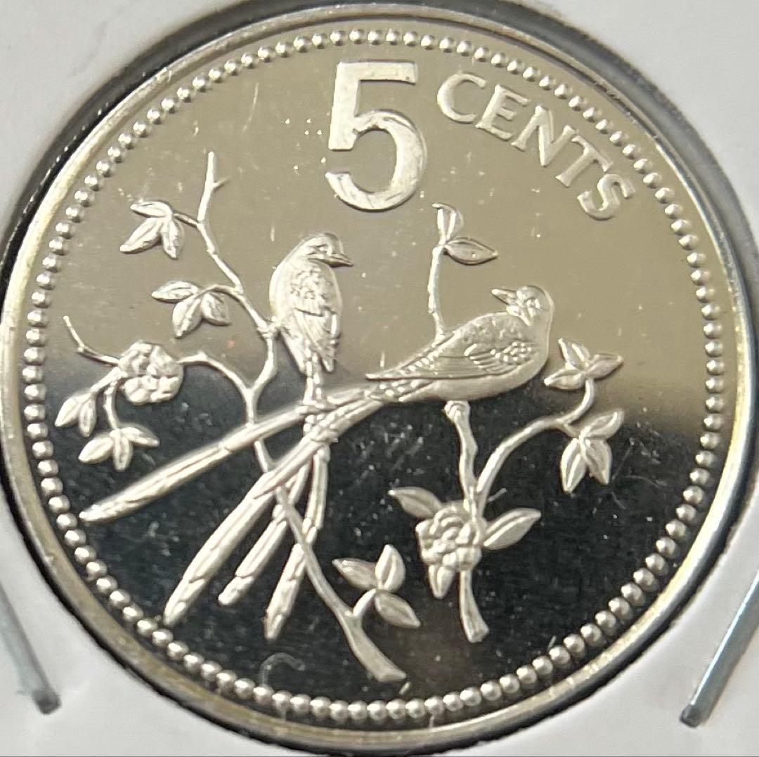 ベリーズ　1ドル〜1セントプルーフ銀貨　1975年　6枚まとめ