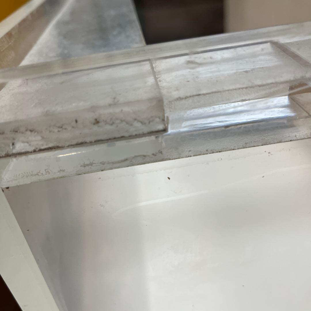 引き取り限定！アクリル水槽、背面、底面白1800✖︎600✖︎600上部濾過セット