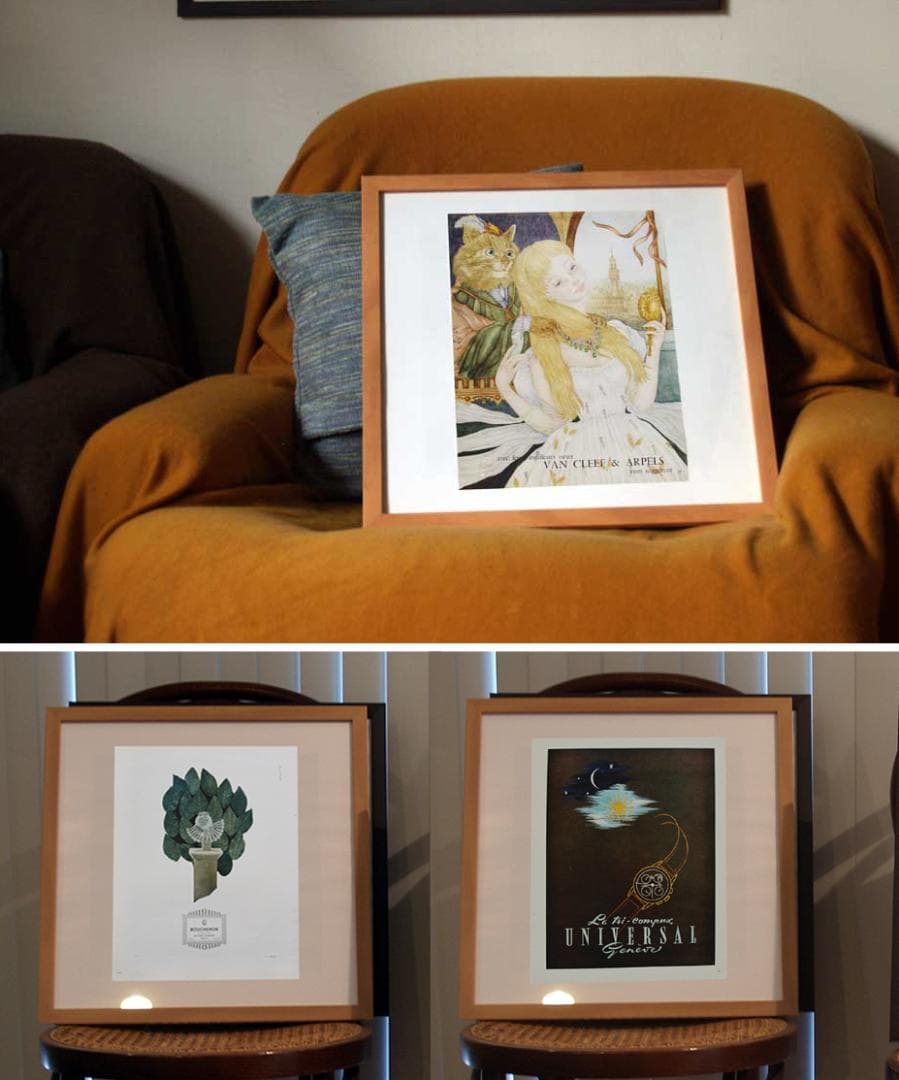 フランスの雑誌からのヴィンテージ広告　5種類／10アイテム