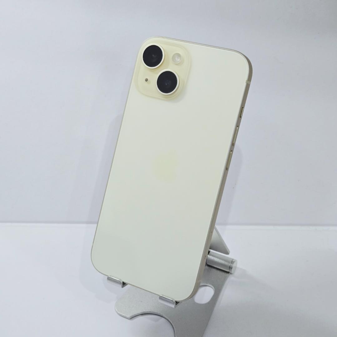 01 iPhone15 イエロー SIMフリー 極美品 バッテリー89%