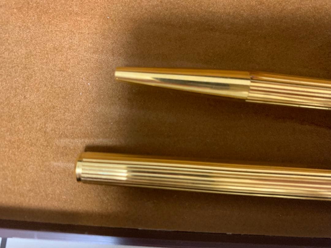 MONTBLANC ゴールド万年筆、ボールペンセット　585