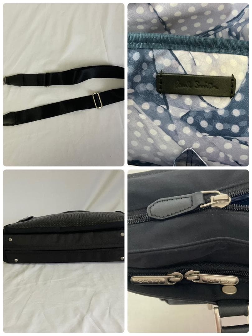 Paul Smith ビジネスバッグ パンチング レザーデザイン ナイロン