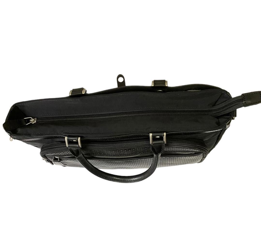 Paul Smith ビジネスバッグ パンチング レザーデザイン ナイロン