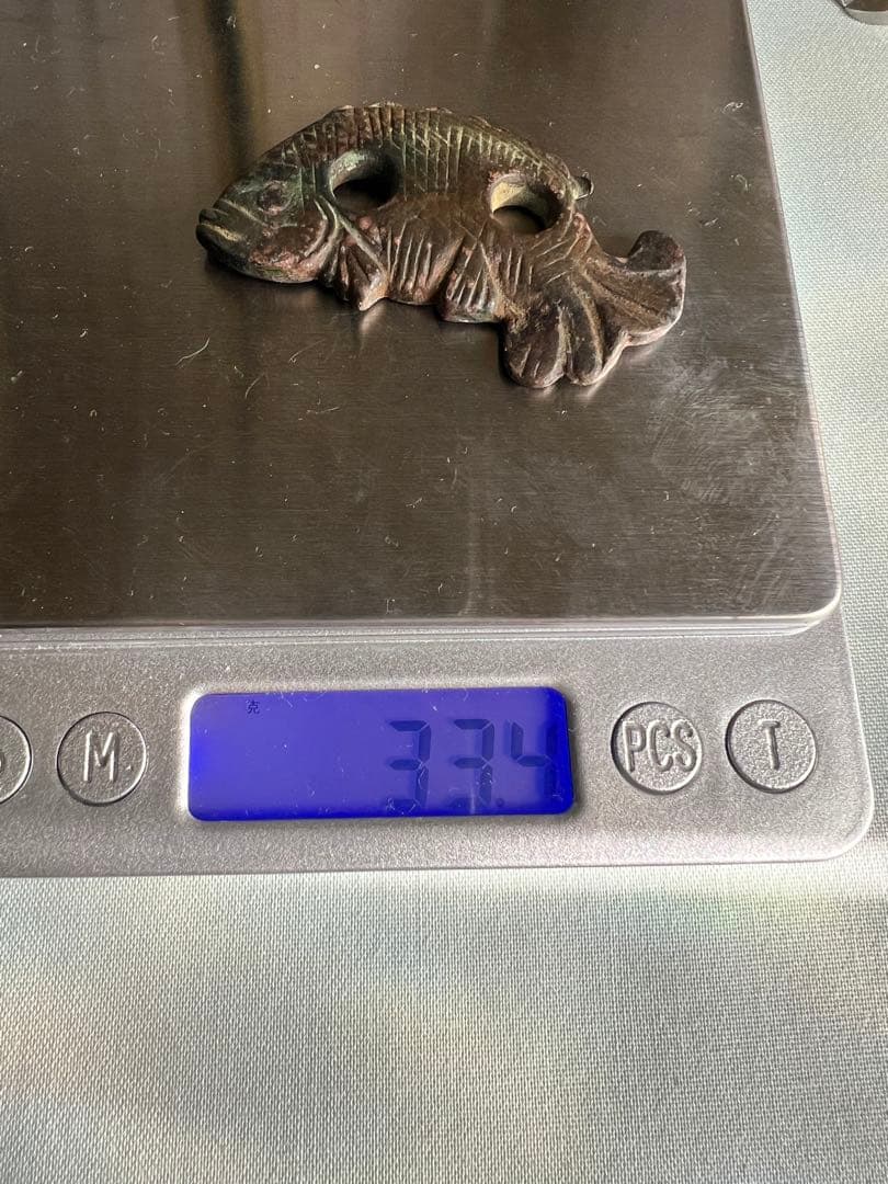 銅　魚置物