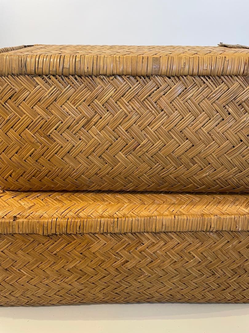 昭和レトロ 柳行李 やなぎこおり 衣類収納 収納ボックス 希少品　2個セット