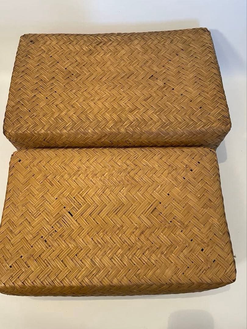 昭和レトロ 柳行李 やなぎこおり 衣類収納 収納ボックス 希少品　2個セット