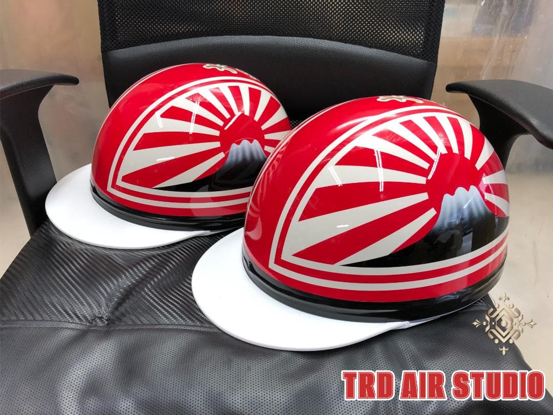 コルク半　カスタム　富士日章　三つボタン　赤白　文字ありセット　高級クリヤ