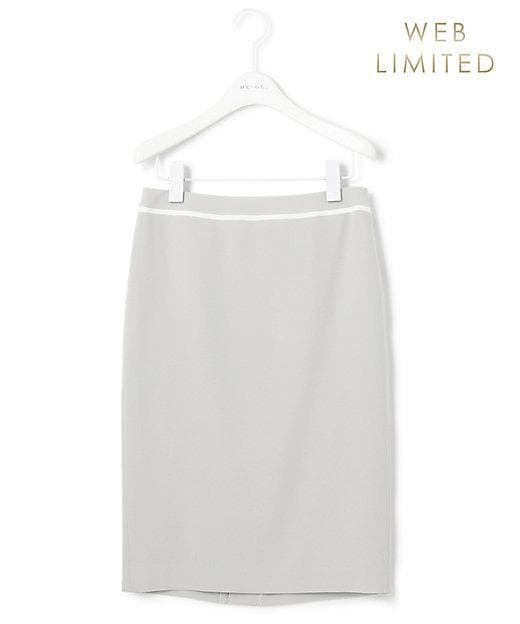 ＊未使用タグ付き【BEIGE,】スカート CINDY ミディ ライトグレー 6