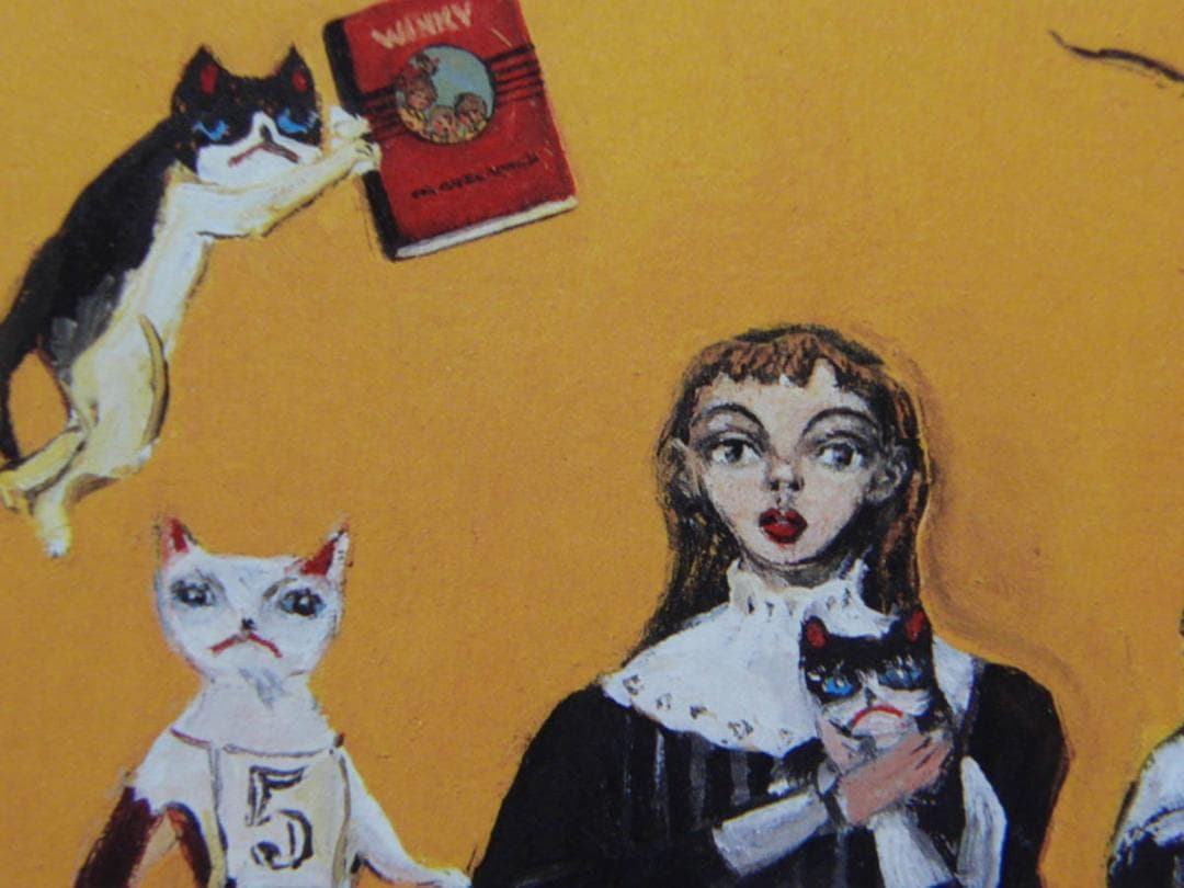 金子 國義、猫ちゃんコンクールVⅡ、厳選、希少画集・額装画、人気作品