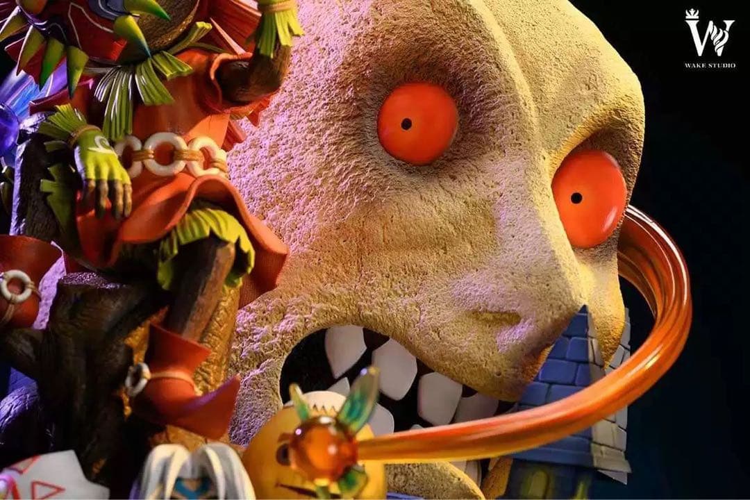 ゼルダの伝説Wake-STUDIO リンクムジュラの仮面 スタルキッドフィギュア