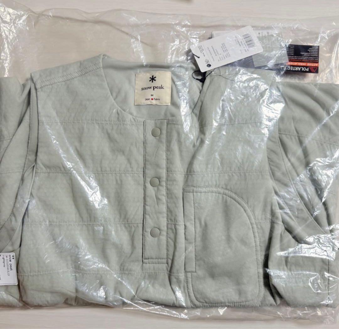 聡*様 新品！ peak スノーピーク 中綿入 ベスト　ライトグレー　M