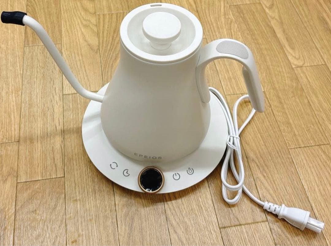 【Epeios】ドリップケトル 0.9L 1200Wコーヒーポット 1℃単位